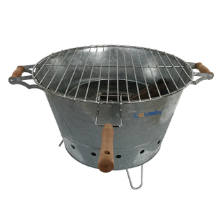Durable Outdoor Cooking Foldable Portable Barrel BBQ Grill Charcoal Bucket