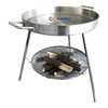 Outdoor Glamping Cookware Cast Iron Campfire Round Frying Big Pan With 3 Legs