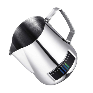 304 Stainless Steel Steaming Pitcher For Measuring Latte Milk Frothing Pitcher Jug