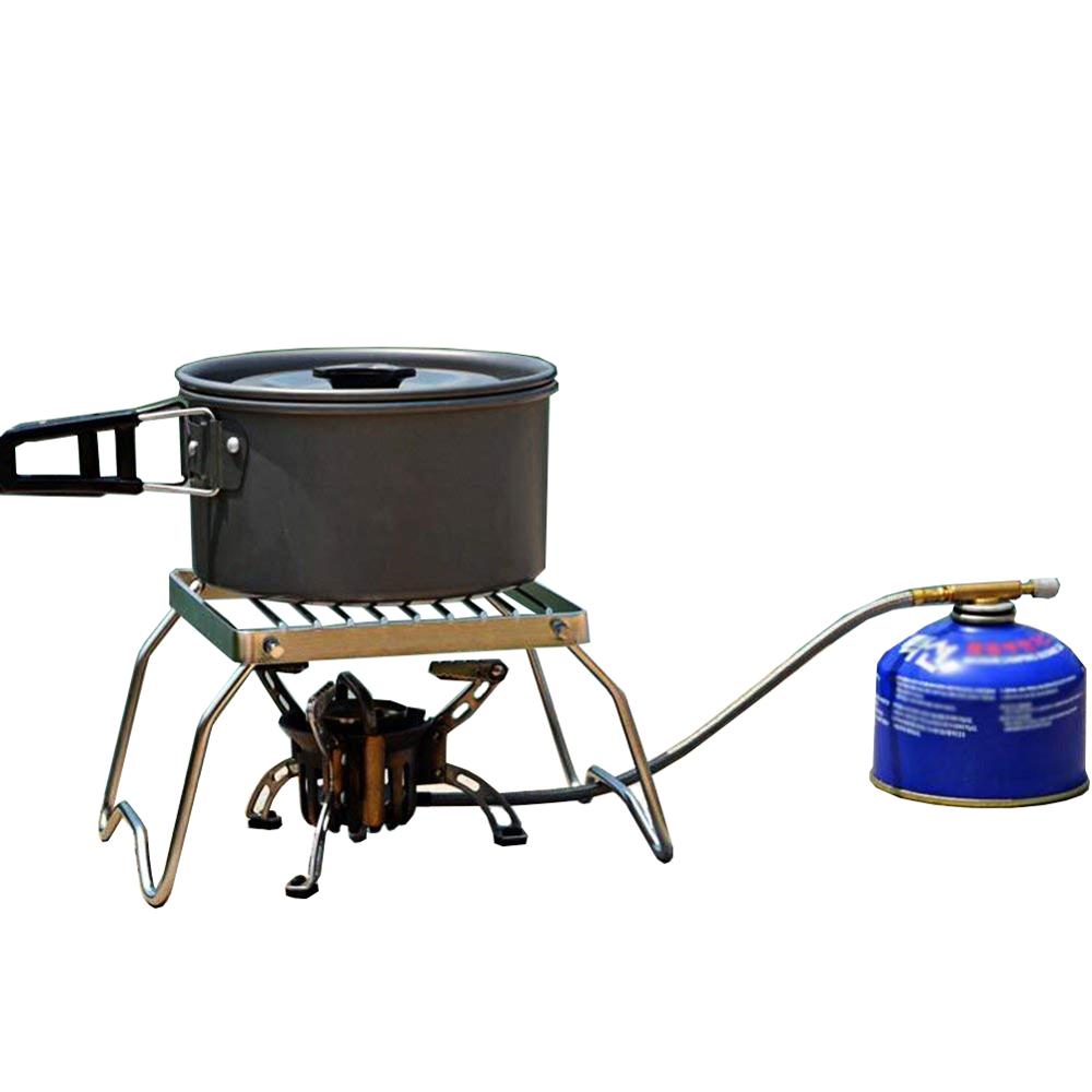 Outdoor use multi-functional cooking set China manufacturer portable stainless steel camping folding rack charcoal grill