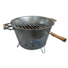 Outdoor Cast Iron Large Barrel Portable Garden Camping Bbq Charcoal Grill