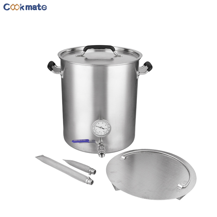 Brew Pot 10 Gallon Stainless Steel Pot Kettle Brew Kettle 10 Gallon