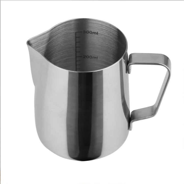 201 Or 304 Stainless Steel Household Milk Foam Container Frothing Pitcher Milk Jug for Barista 720ml