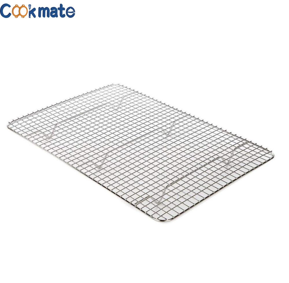 Oven & Dishwasher Save Fit Various Size Cookie Sheets Safe Stainless Steel Baking Racks for Baking Roasting Grilling Cooling