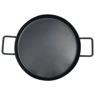 COOKMATE Enamel Glazing Surface Non-stick Camp Fry Round Pan with Removable Legs