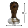 Factory Price Diameter 58MM Caffe Latte Tamper Pull Espresso Hammer With Wood Handle