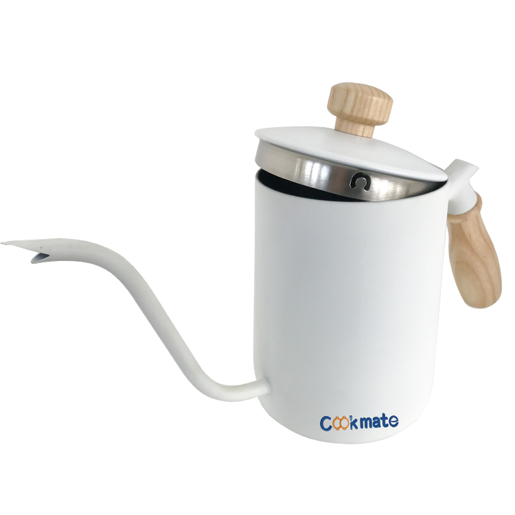 Stainless Steel Gooseneck Baristas And Home Coffee Brewing Enthusiasts Coffee Kettle with Lid