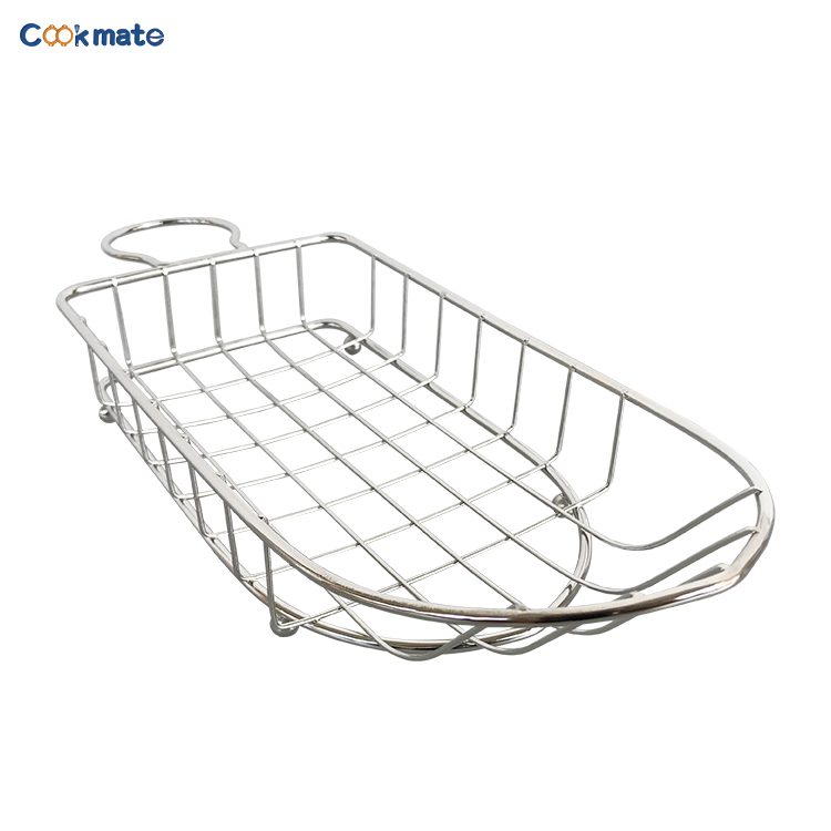 Washable Stainless Steel Wire Mesh Onion Ring Basket For Outdoor Events