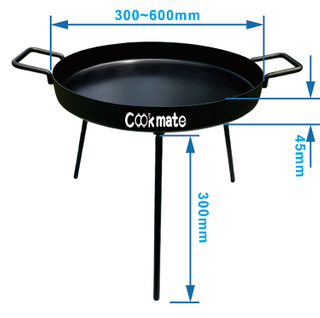 Portable And Stable Outdoor Camping Bell Tent Stove for Heating/Cooking/Fried/BBQ Pan