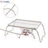 Stainless Steel plate tray steamer cooking sheet food grade wire mesh kitchen tool portable folding Charcoal grill rack