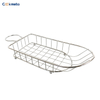 Cheap Price Stainless Steel 201 Bread Wire Mesh Basket Taco Shell With Ketchup Cup