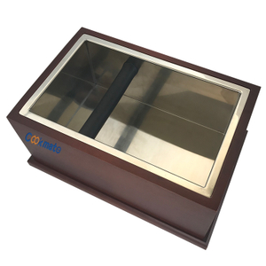 Durable Stainless Steel And Wooden Shock Absorbent Espresso Barista Style Knock Box