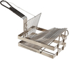 Cookmate Metal Stainless Steel Tostada Shell Basket Food Grade Stainless Steel Taco Shell Rectangular Fry Basket