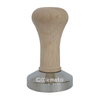 Perfect Flow Custom Free Logo Printed Diameter 58MM Barista Press Stamper Calibrated Coffee Hammer