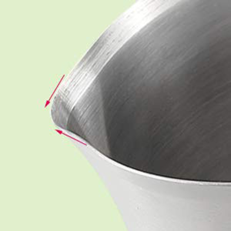 Zero Defects Humanized Personalized 2L Stainless Steel Laboratory Measuring Cup Mug Beaker Lab Graduated Beaker + Handle