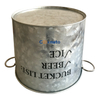 Twine Rustic Farmhouse Galvanized Cheers Tub Oval Garden Container Succulent Bucket Basket