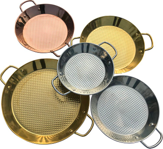 Multifunction Authentic Paella Pan Durable And Conducts Heat Pan Safe For Stovetop, Oven, Or Grill