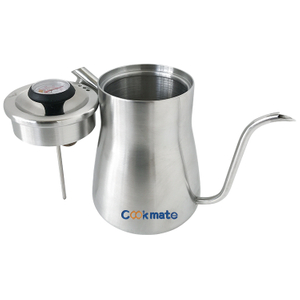 Coffee Shop Accessory Gooseneck Kettle Milk Pot Top With Built-In Thermometer