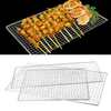 Outdoor Hiking Tool Heat-Resistance 304 Stainless Steel Barbecue BBQ Grill Crimped Wire Mesh Net