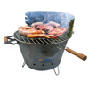 Portable Camping Home Galvanized Metal Charcoal Barbecue BBQ Bucket Grill
