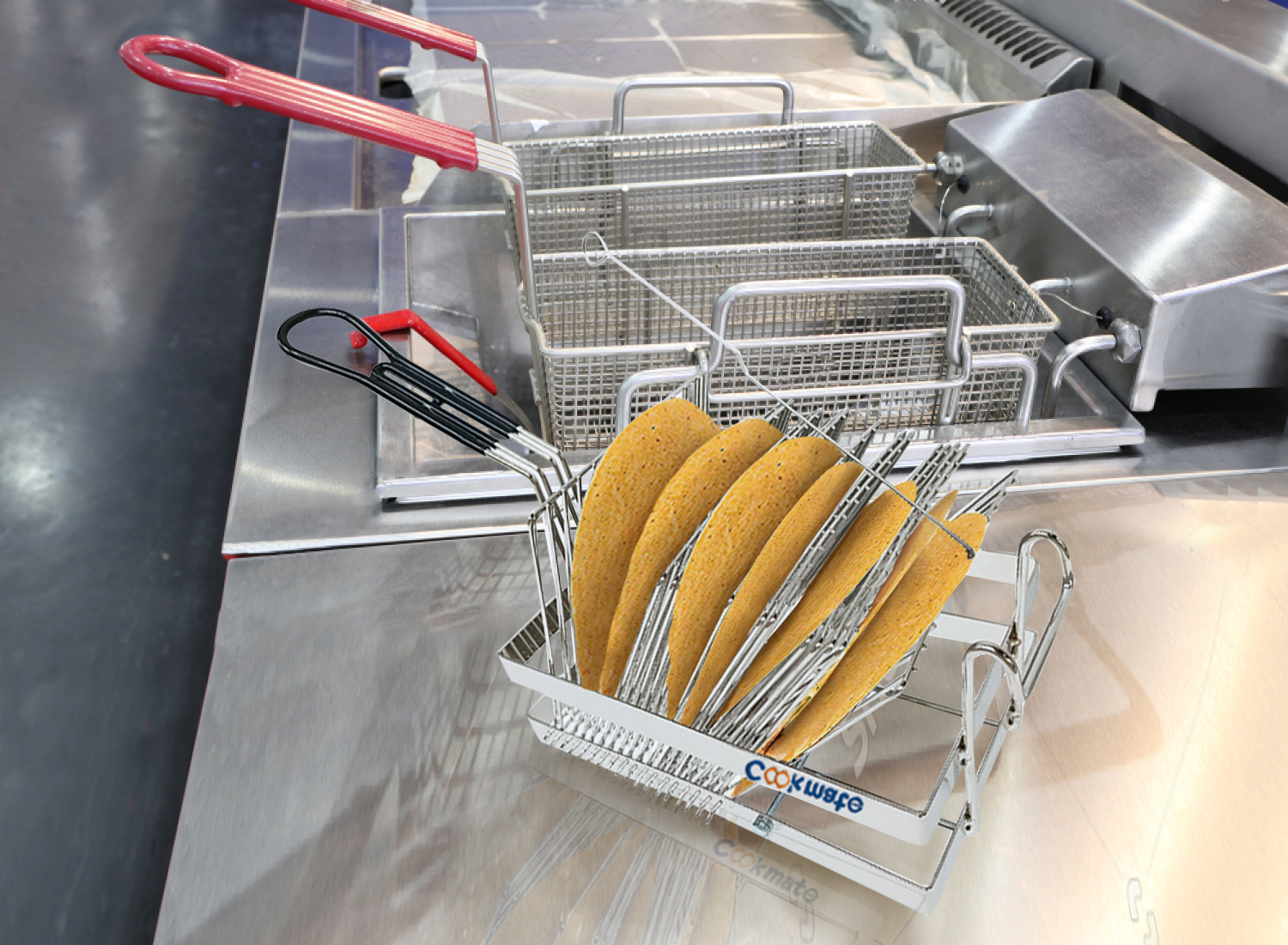 Commercial HeavyDuty 6 Inch Deep Fryer Frying Tostada Holder Basket