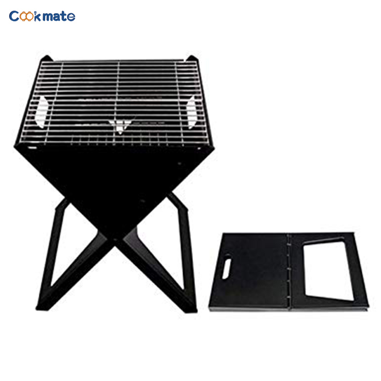 Easy To Setup Suitable Camping Cooking Picnic Party Festival Smoker Tools Notebook Charcoal Ultralight Foldable Grill