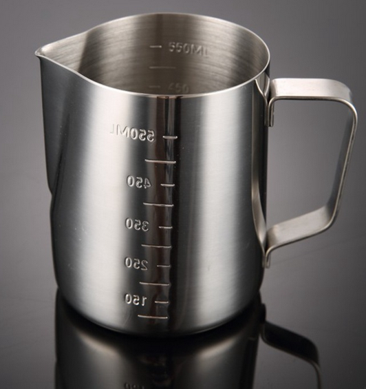 Stainless Steel Measurements on Both Sides Jug Perfect for Espresso
