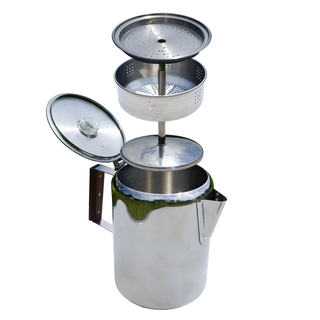 Outdoor 304 Stainless Steel Camping Portable Coffee Percolater