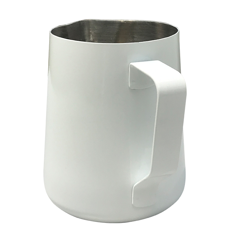 Cookmate Stainless Steel Decor Cream Foam Making Milk Frothing Jug Pitcher for Coffee White