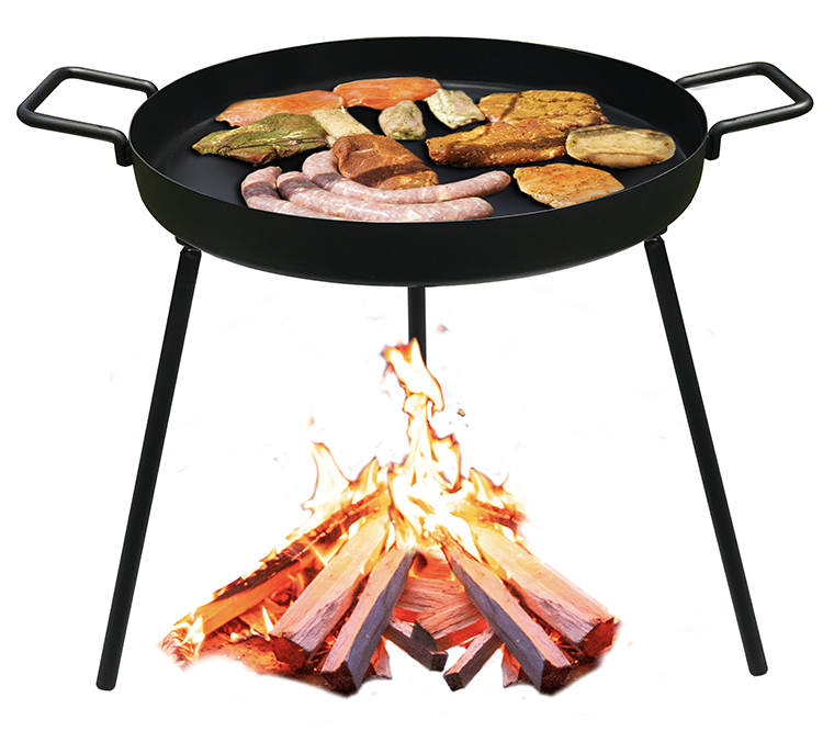 Cookmate Portable Stand-Up Easy Installation Beach Grill Campfire Campfiregrill Cooking Outdoors Pan