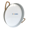 Customized Stainless Steel Metal Iron Round Serving Tray Rectangle Metal Tea Tray