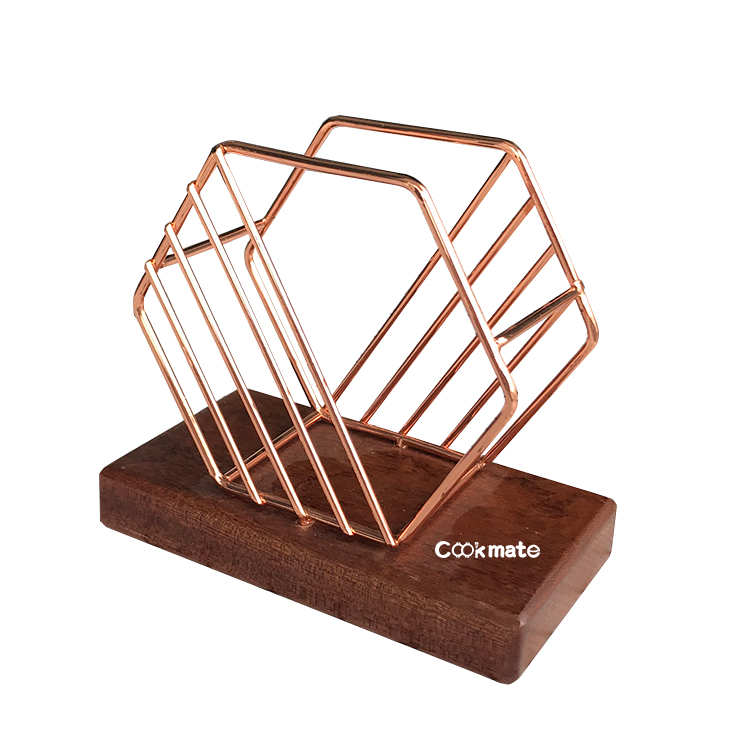 Cookmate Coffee Tool With Wooden Base Flat White Filter Paper Stand Strainer Storage