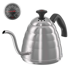 Sturdy Gooseneck Pour Over Coffee Kettle Use for Drip Coffee And Tea Stainless Steel Pour Over Kettle with Fixed Thermometer
