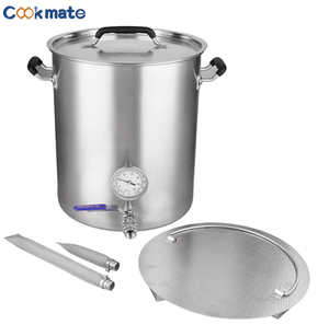 5.5 Gallon Weldless Fittings Stainless Steel Stock Pot Home Beer Wine Brewing Brew Master Kettle Pot Machine