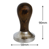 Durable 304 Stainless Steel Calibrated Coffee Tamper with 100% Flat Stainless Steel Base