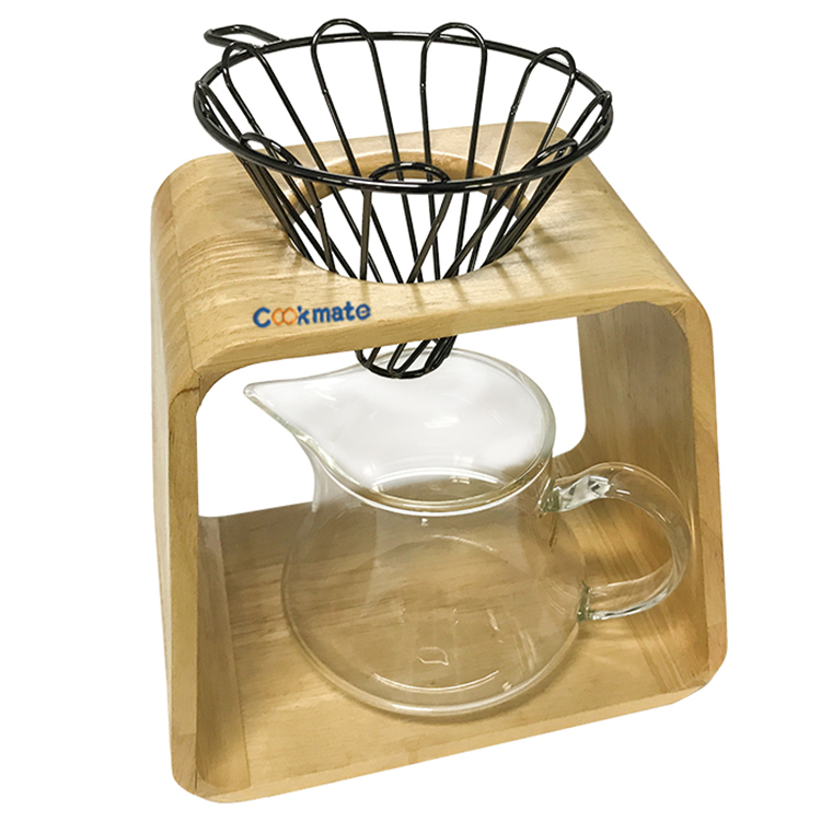 Bamboo Coffee Dripper Stand Pour Over Coffee Stand Drip Holder
